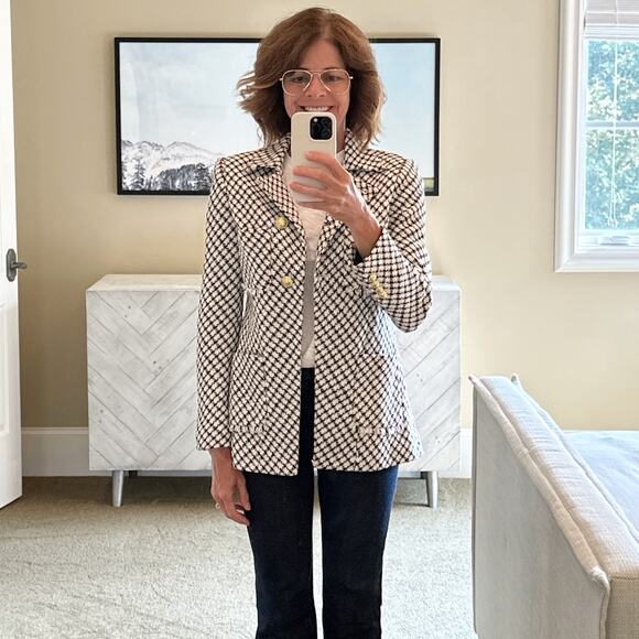 DEREK LAM 10 CROSBY Audrey Frayed Jacket 4 - Picture 6 of 13